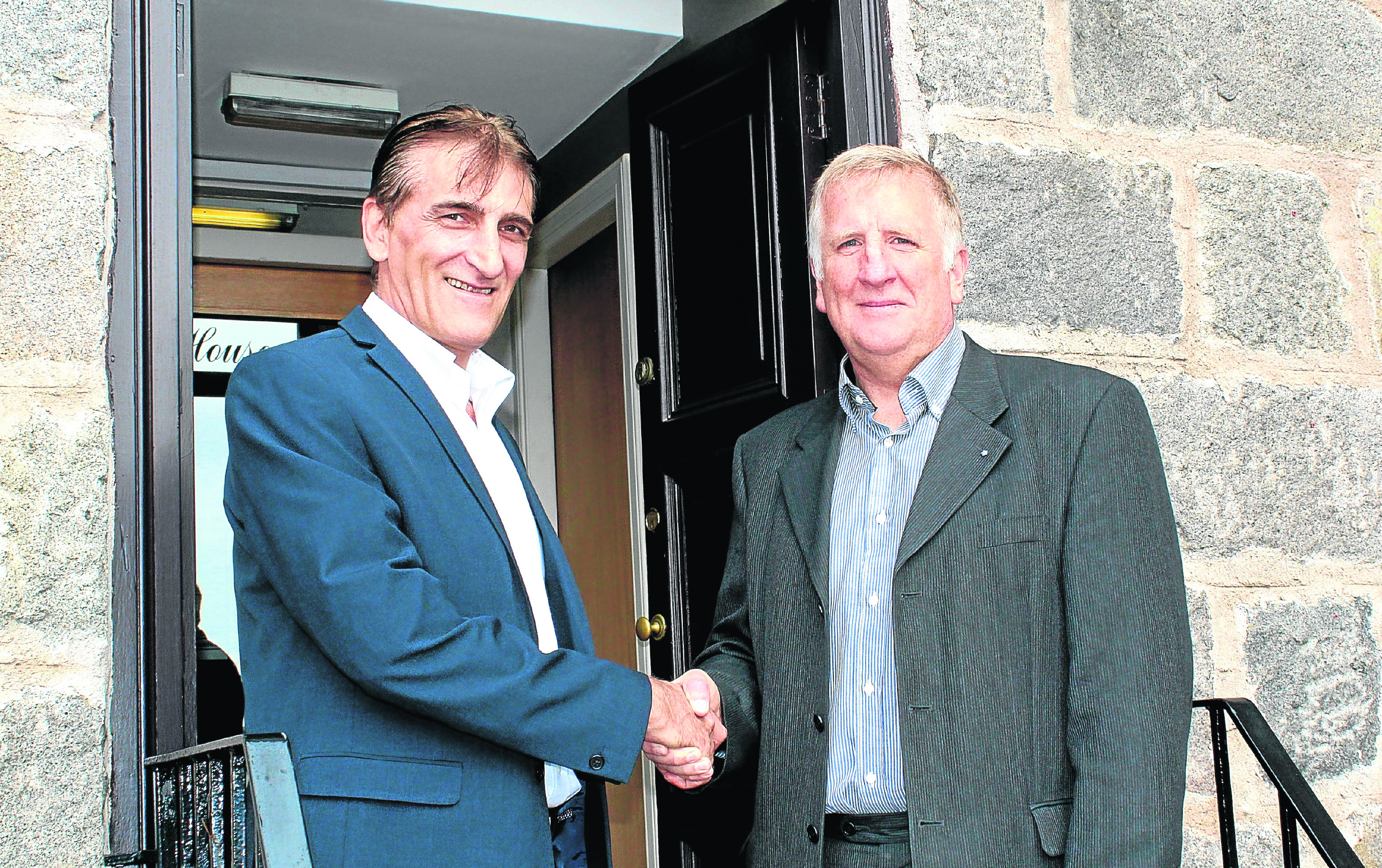 Left to right: Bill Walkingshaw and Colin Bruce of TEMS International