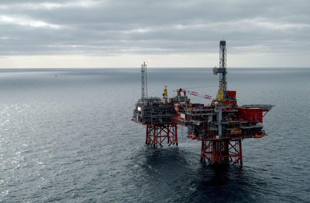 Chevron's North Sea Captain platforms