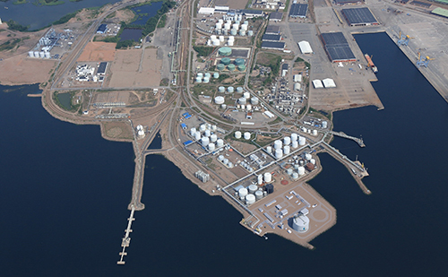 The port of Hamina will be the first LNG receiving terminal in Finland connected to Finnish gas grid