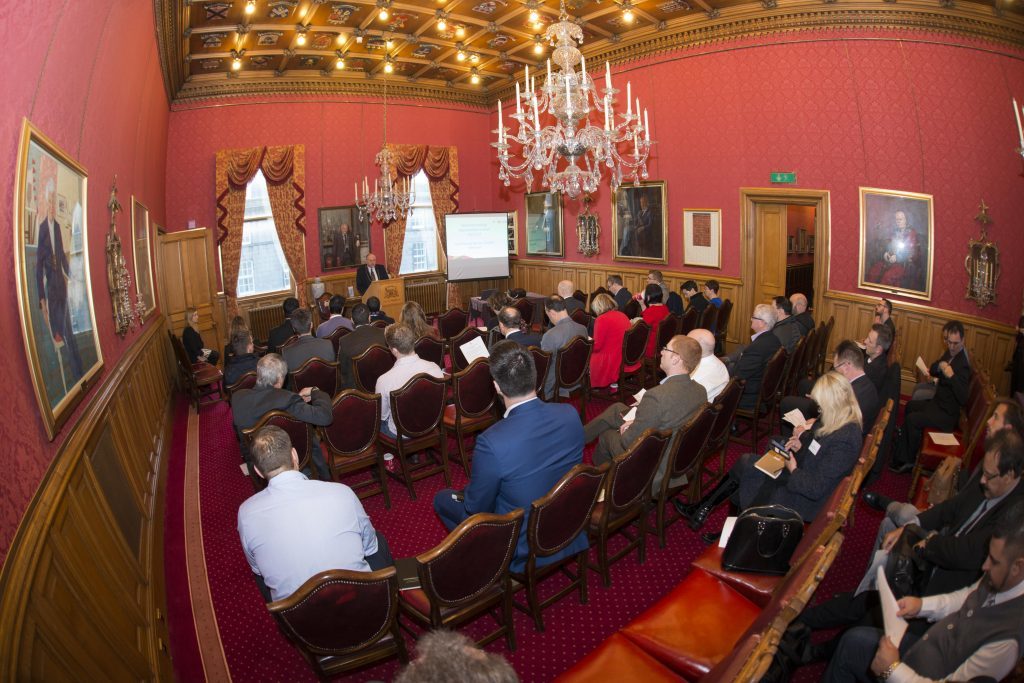 30/11/17 Lord provost Barney Crockett opened A seminar for businesses to work in oil and gas in Brazil. Credit: Norman Adams.