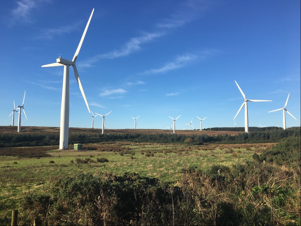 The Drone Hill Wind Farm in the Scottish Borders.