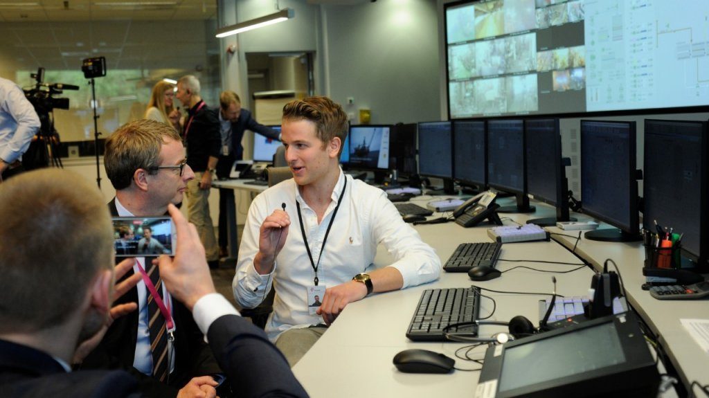 Statoil Valemon control room.