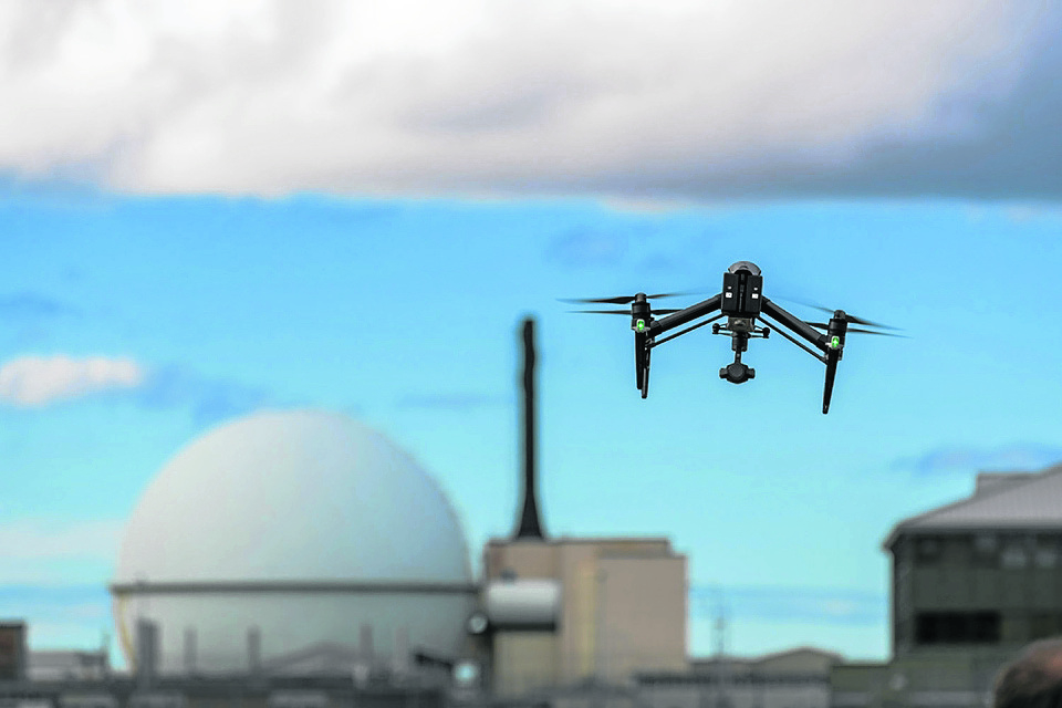 The switch to using drones means around £100,000 worth of savings to the UK taxpayer, the Dounreay operators say