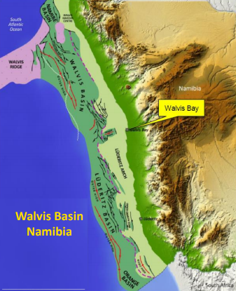 The Cooper block is in the Walvis Oil Basin