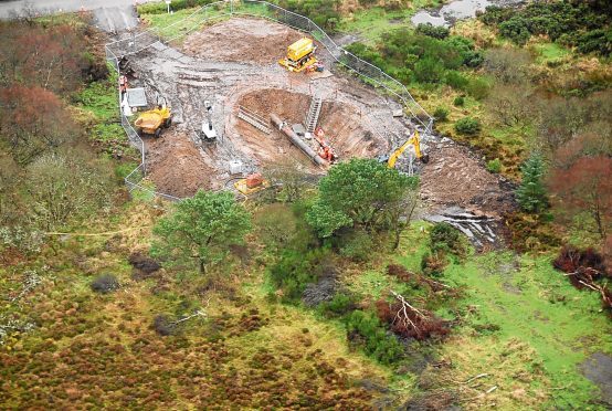 The site where the Forties pipeline leak was discovered in late 2017.