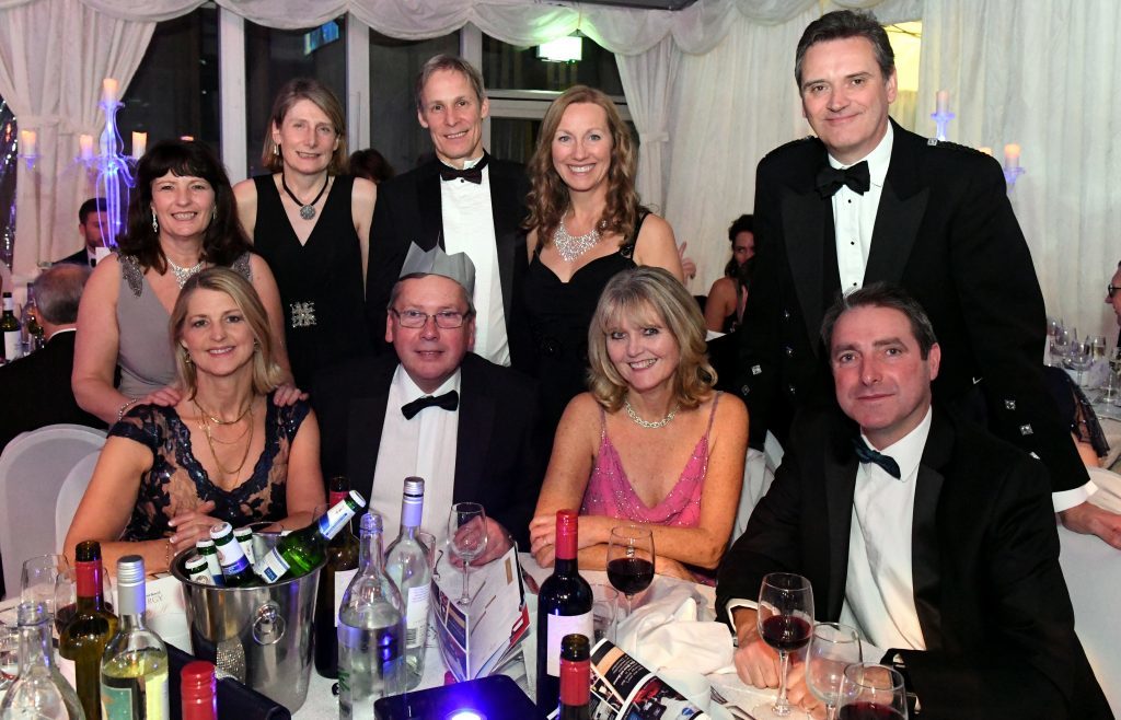 The Press and Journal Energy Snow Ball (2017) at The Quadrangle, Marischal College, Aberdeen.           
Pictured - Sponsors tables - Wilsone & Duffus.    
Picture by Kami Thomson    02-12-17