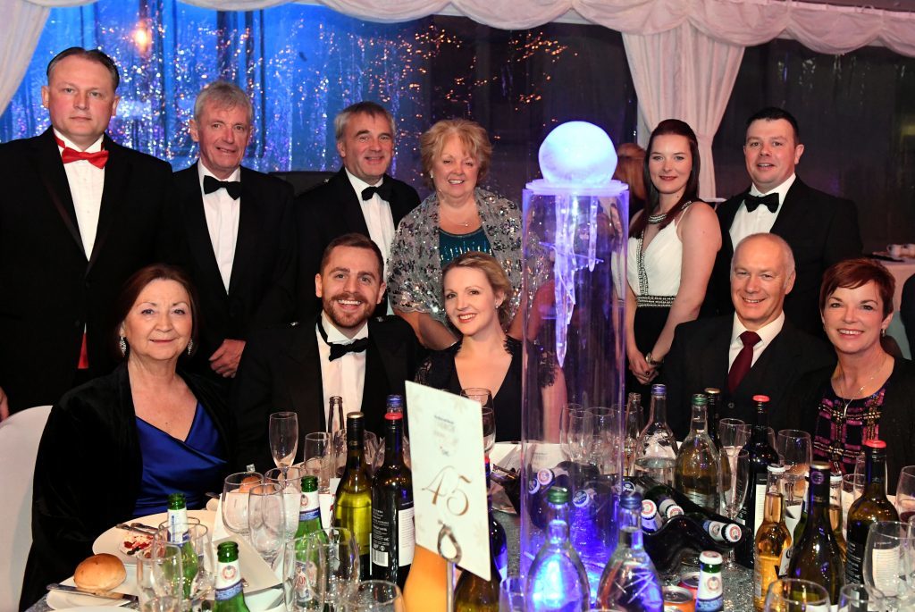 The Press and Journal Energy Snow Ball (2017) at The Quadrangle, Marischal College, Aberdeen.           
Pictured - Sponsors tables - 45 - CHC Chyrasor    
Picture by Kami Thomson    02-12-17