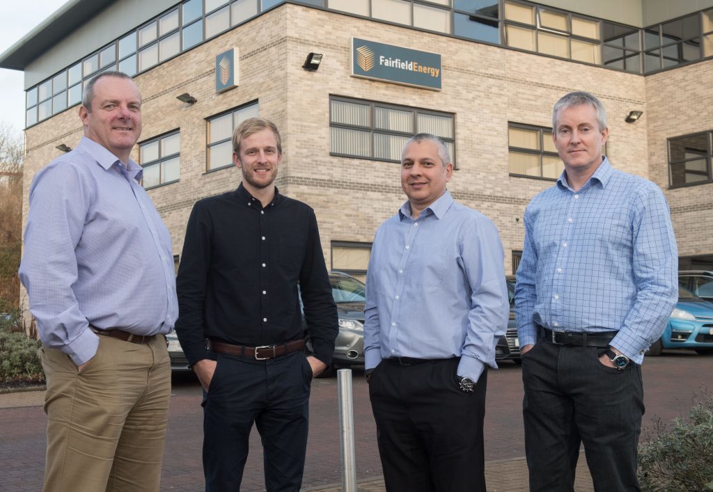 . L – R: Ian Bibby (Fairfield), Stephen Wylie (Ardyne), David Stewart (Ardyne), Iain Mackay (Fairfield). 
Fairfield Energy and Ardyne celebrate successful partnership.

Pictured is l to r: Ian Bibby, Stephen Wylie, David Stewart, Iain Mackay. 


Picture by Michal Wachucik / Abermedia