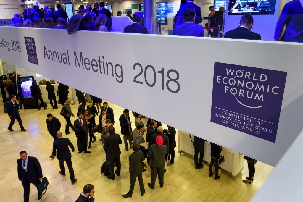 The World Economic Forum’s annual meeting at Davos.