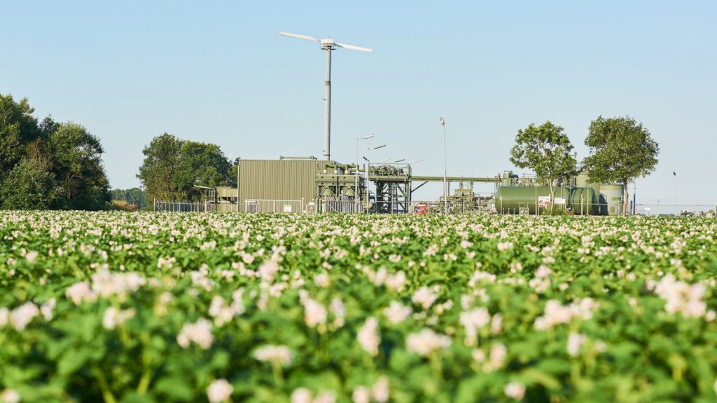 A production facility aGroningen gas field