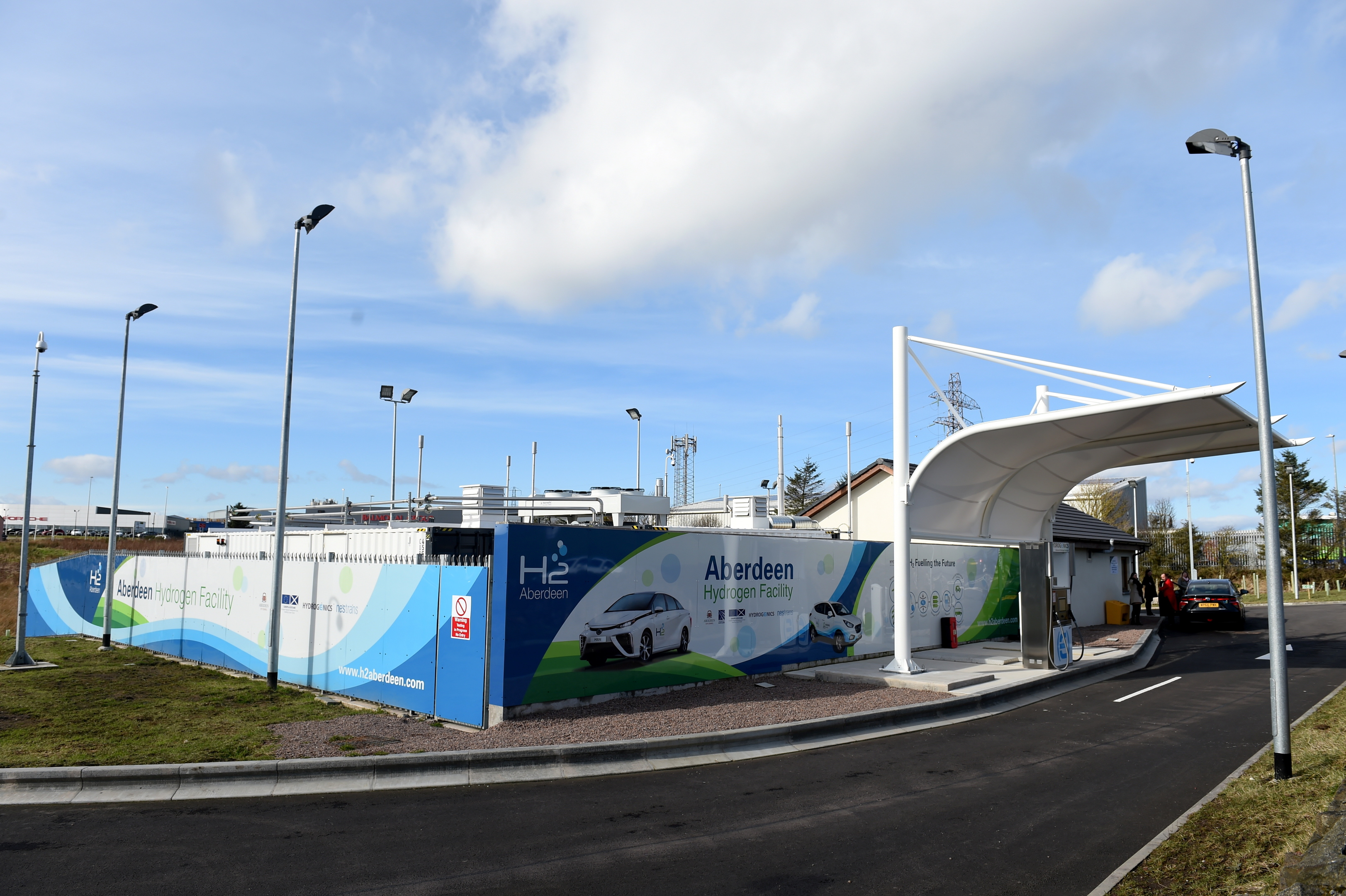 Aberdeens second hydrogen refuelling station, Aberdeen City Hydrogen Energy Storage (ACHES) Langdykes Road, Cove.