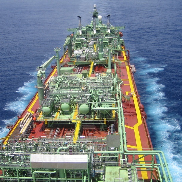 Berge Helene out at sea