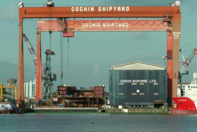 Cochin Shipyard. PIC: @thozhilnedam