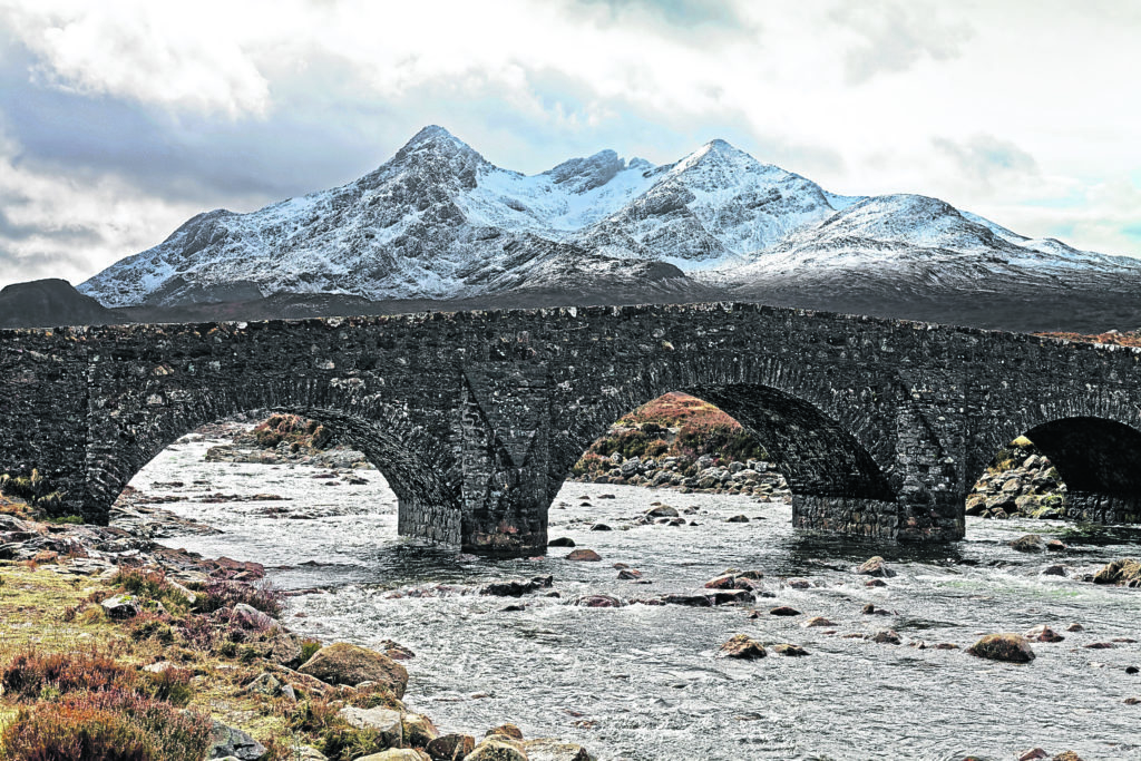 The Cuillin Ridge route is seven-and-a half miles long