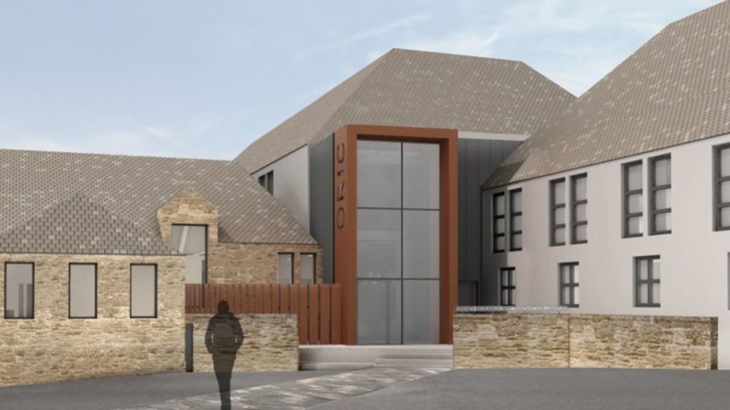 A mock up of Orkney's new research and innovation campus.