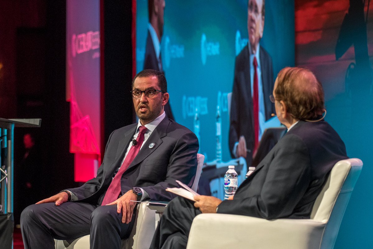 Adnoc chief executive Ahmed Al Jaber  at the CeraWeek conference