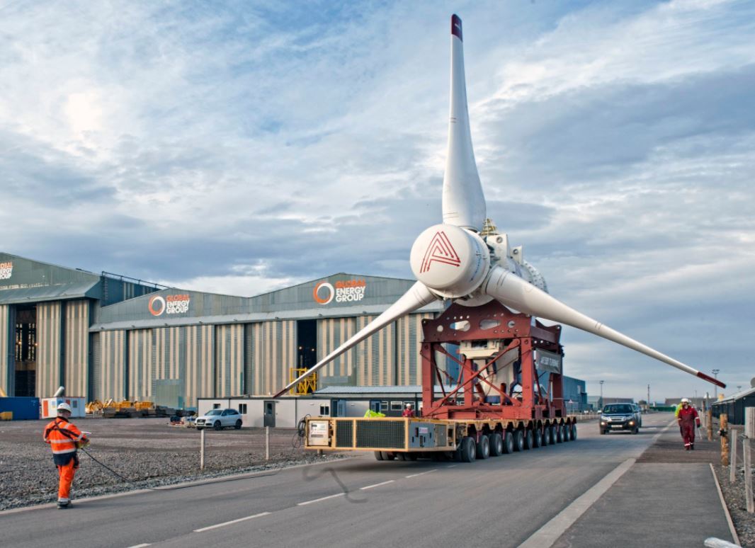 A turbine for the Simec Atlantis MeyGen project.