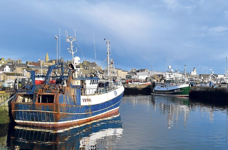 The incident happened at Fraserburgh Harbour.