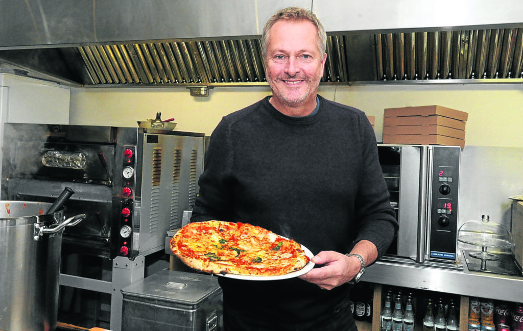 Nick Nairn, Pizza bar and Cafe, Back Wynd, Aberdeen.