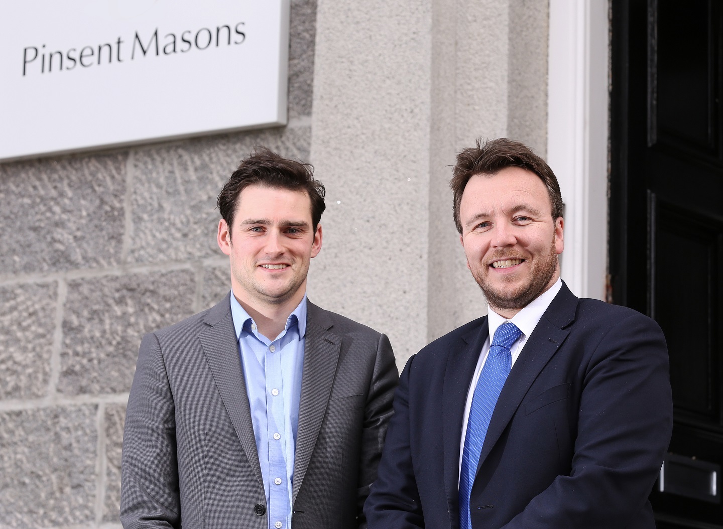 Pinsent Masons Partner Martin Ewan (left) with TechX delivery manager Stuart MacKinven