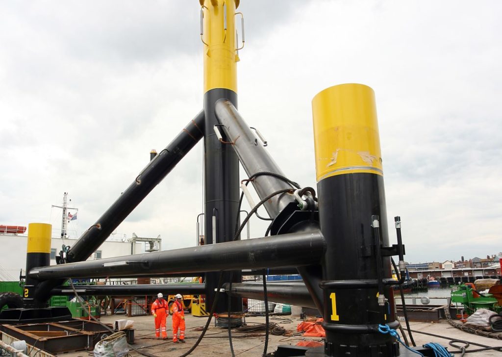 EMEC tidal energy tripod