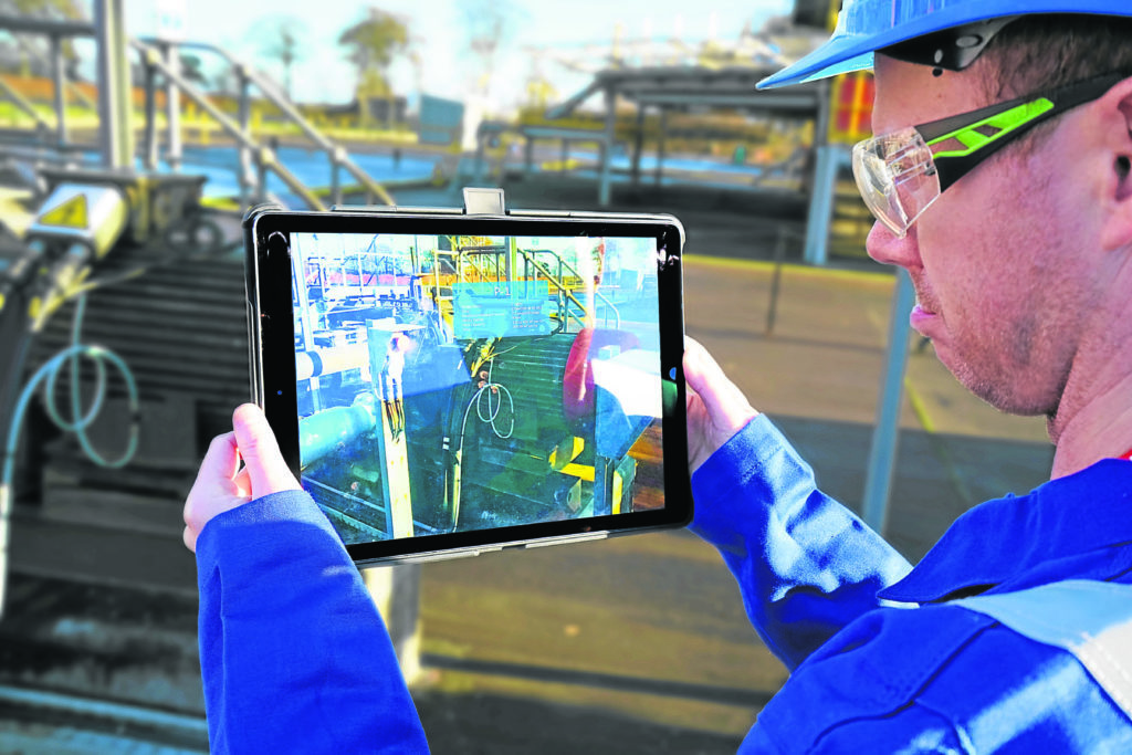 Immersive technologies, such as those photographed, are making progress towards being accepted by oil and gas