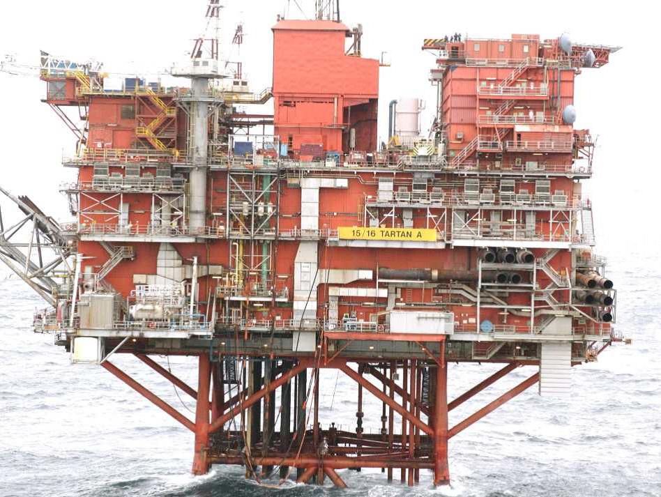 Repsol Sinopec Resources UK's Tartan Alpha platform.