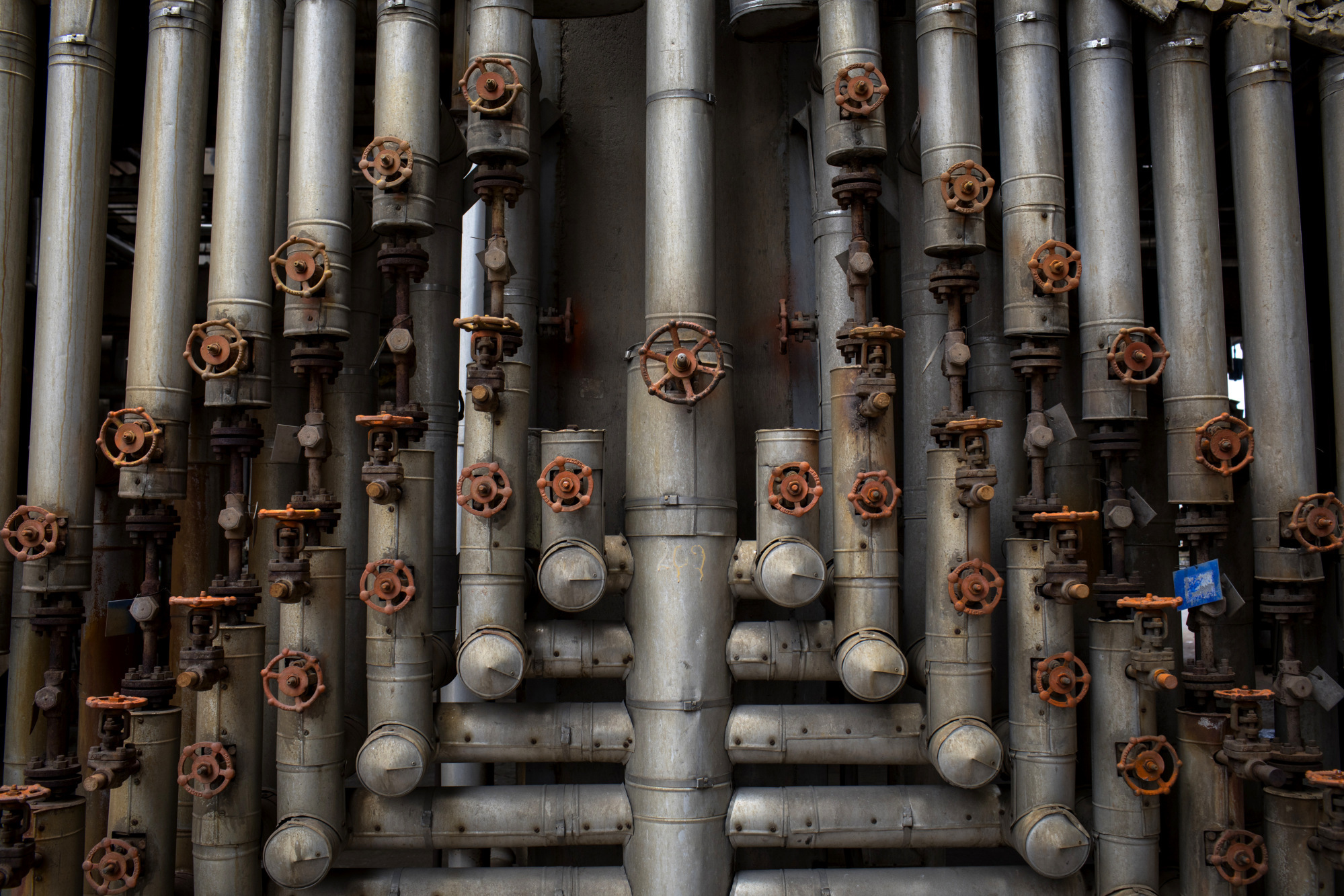 Pipes stand at a cracking plant for the Ecopetrol SA refinery in Barrancabermeja, Santander, Colombia, on Friday, April 20, 2018. Photographer: Nicolo Filippo Rosso/Bloomberg