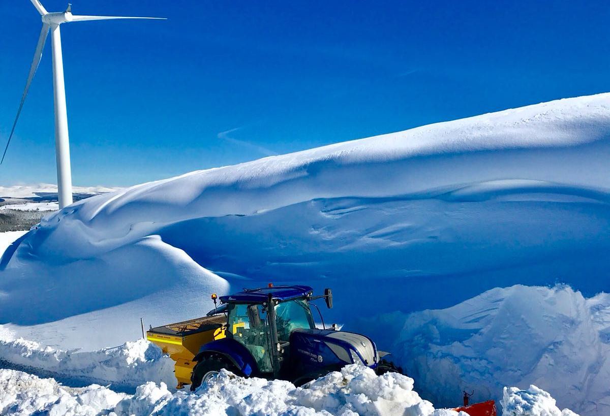 Becon Consultancy, winter maintenance on an SSE wind farm