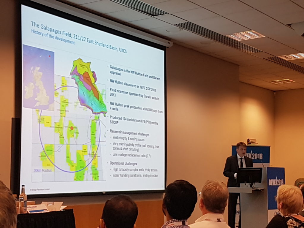 Matt Mulcahy from Bridge Petroleum at the Devex Conference earlier this month.