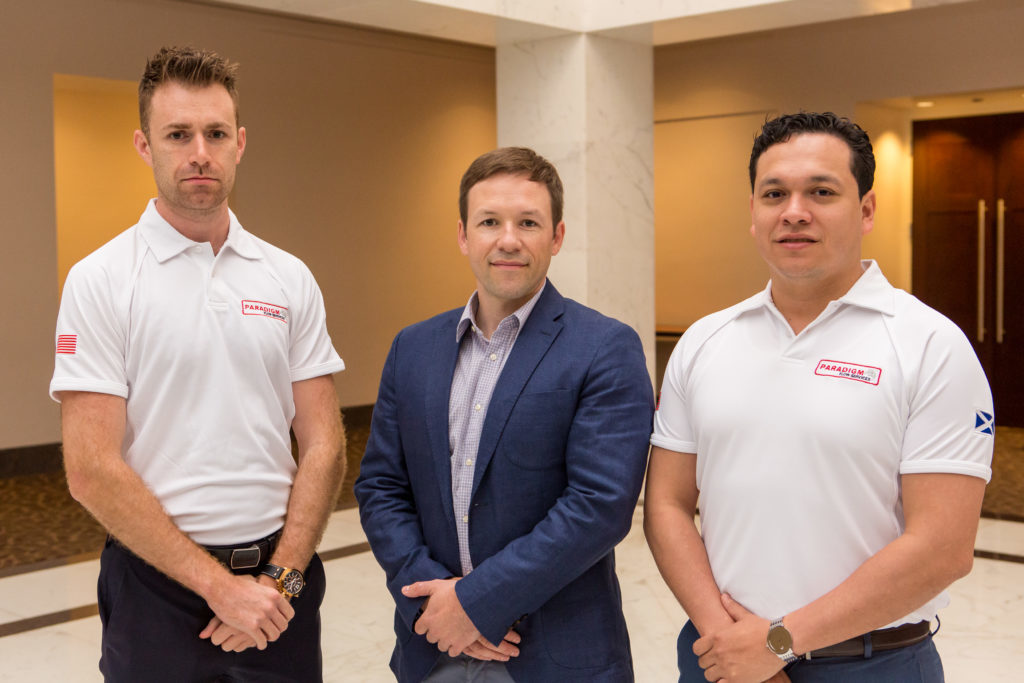 From left to right: Kevin Keogh, Andrew Forrest and Fernando Hernandez.