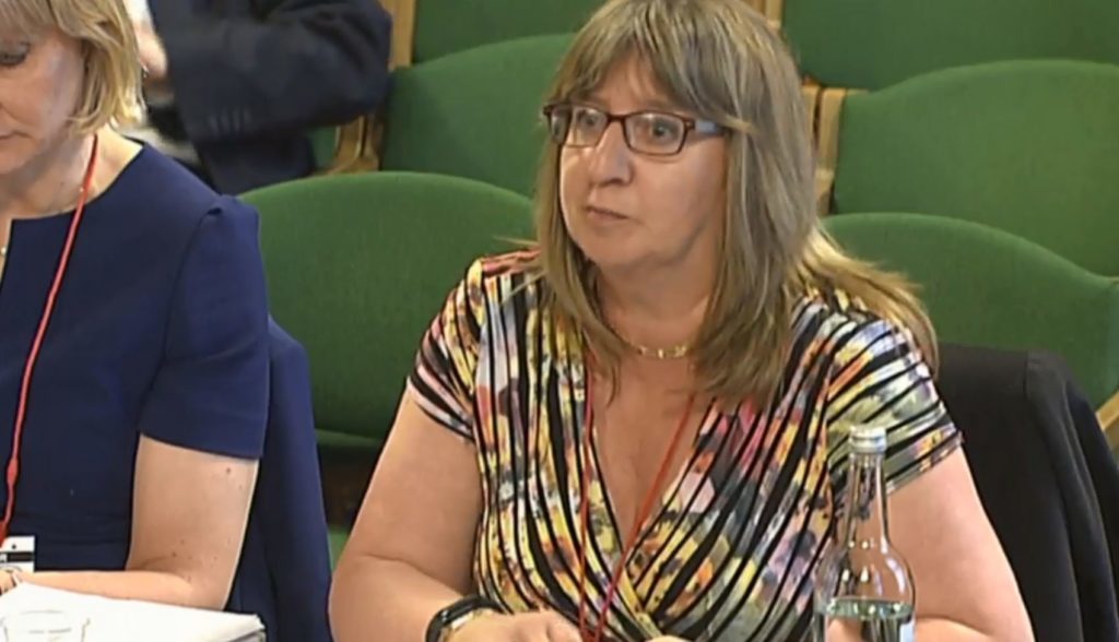 Alix Thom, from Oil and Gas UK, giving evidence to the Scottish Affairs Committee