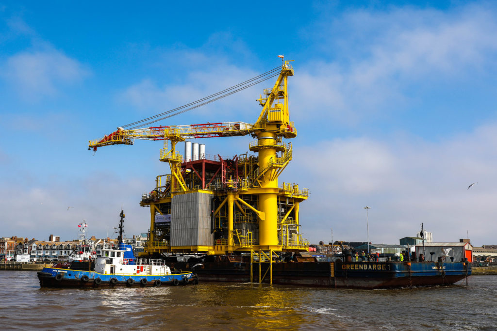 Topside for Culzean gas field leaves ABP's Port of Lowestoft, on 28-June-2018.
Picture: Stephen Waller