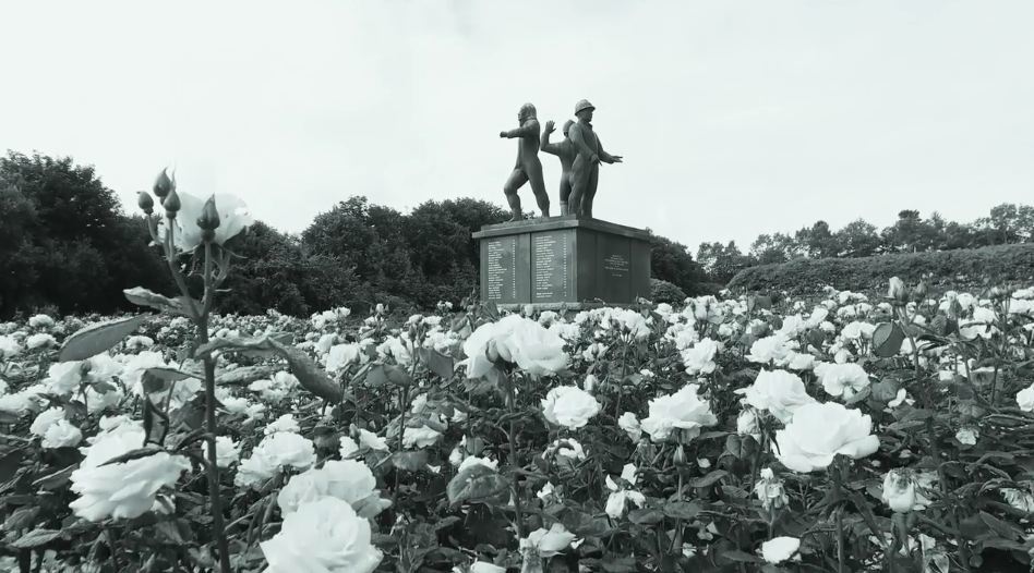 The Piper Alpha memorial in Hazlehead Park.