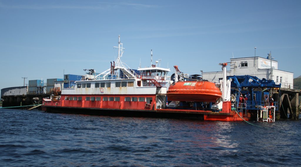 The converted vessel at The Underwater Centre.