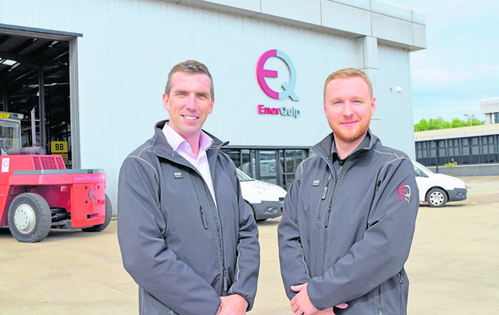 Barry Marshall, business development manager (L) and Andrew Robins, controls director (R), outside the new facility.