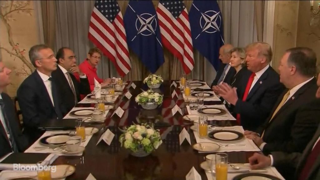 Trump makes claims against Germany at NATO showdown.
