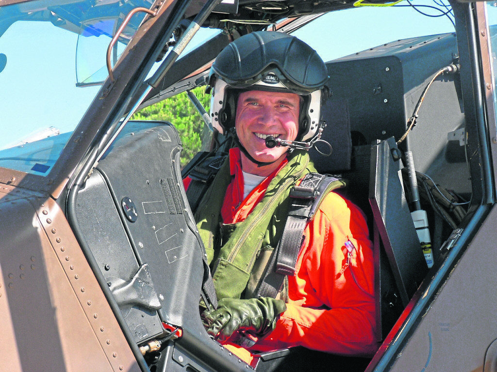 Retired helicopter test pilot Andrew Warner
Submitted