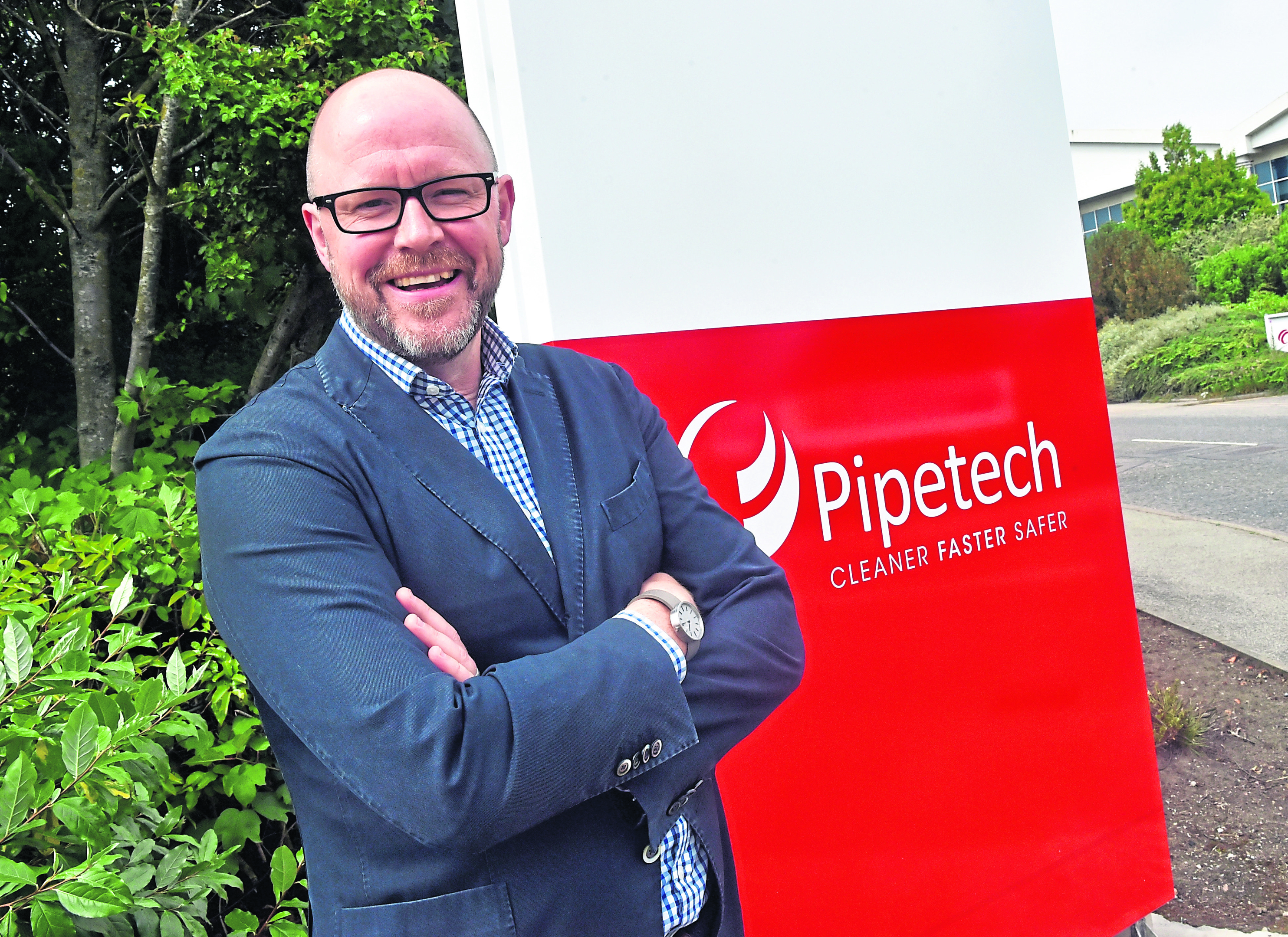 FORGING AHEAD: Pipetech managing director Eric Doyle in Portlethen
