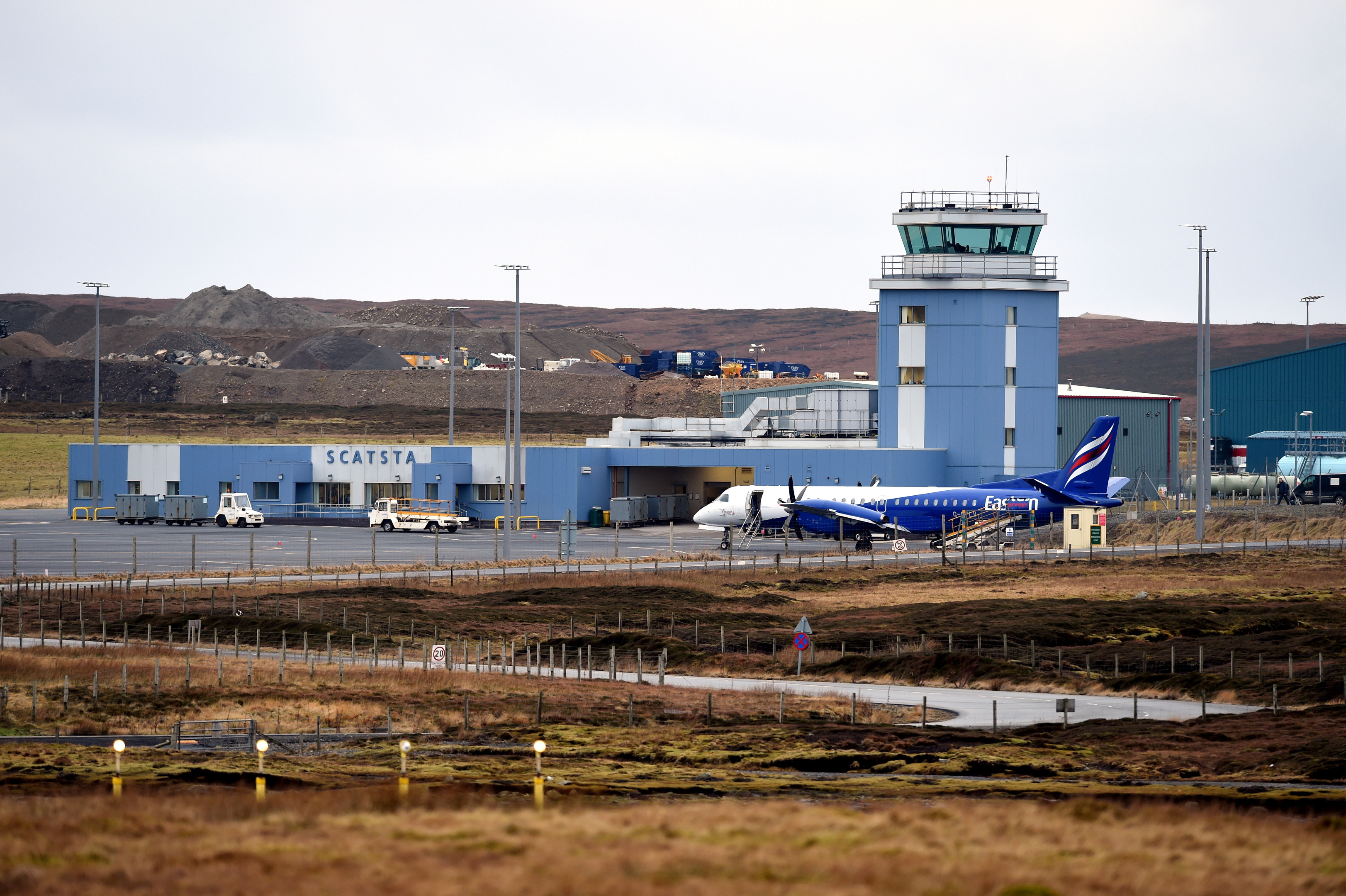 Scatsta Airport, Shetland.