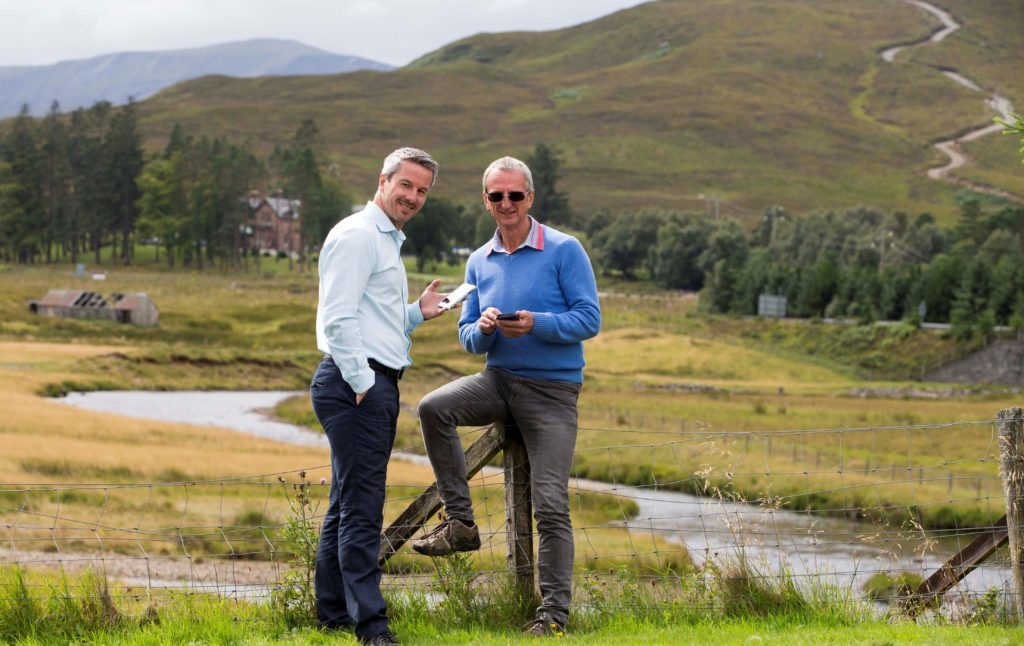 Local resident Stephen Jones (right) with Robert Thorburn from BT Openreach.