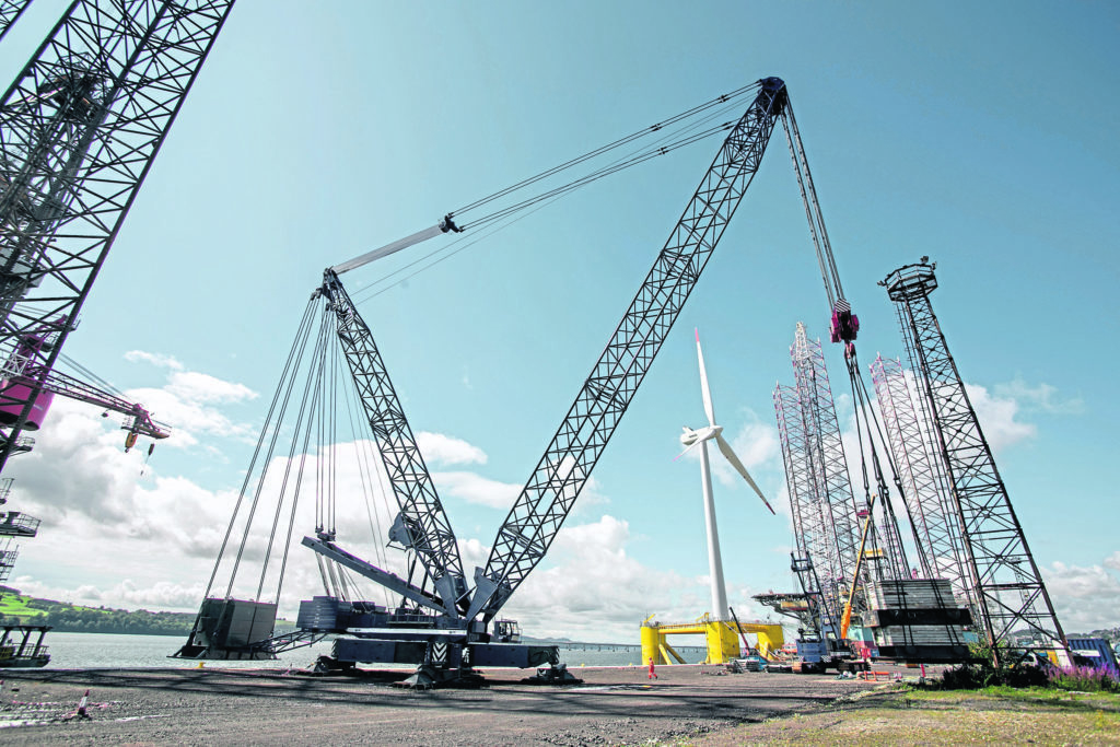 PRINCE CHARLES WHARF: Dundee's new wharf is home to the largest quayside crane in the UK