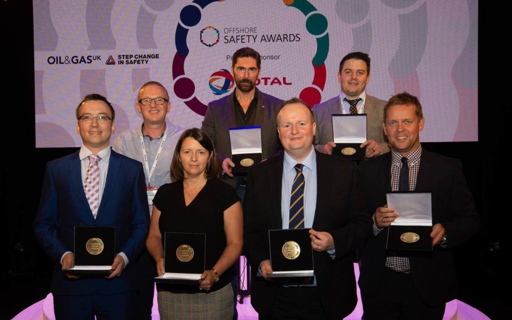 OSA Winners (L-R) Marcin Nazaruk, Alan Dickson, Fiona Fleming, Ian Garden, John Ritchie for ConocoPhillips, William Davidson, James Ellerton