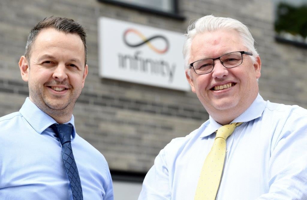 Mark Banks, Infinity business development director, and Andy MacGill engineering director.