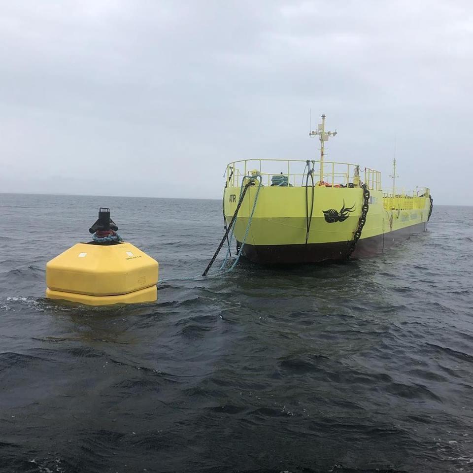 Spanish firm Magallanes Renovables' Atir tidal device off Orkney