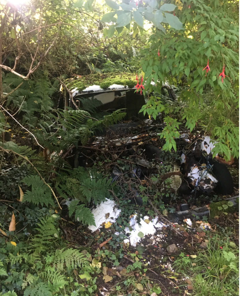 An abandoned car on Arran