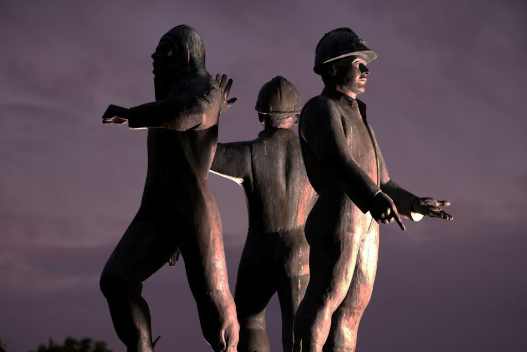 The Piper Alpha Memorial at Hazlehead Park, Aberdeen.