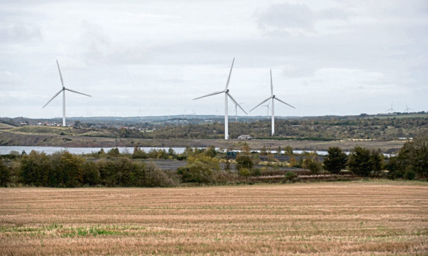 The former Westfield open cast coal mining site in Fife.