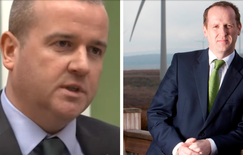 Jonathan Cole, offshore wind manager and Keith Anderson, CEO for Scottish Power.