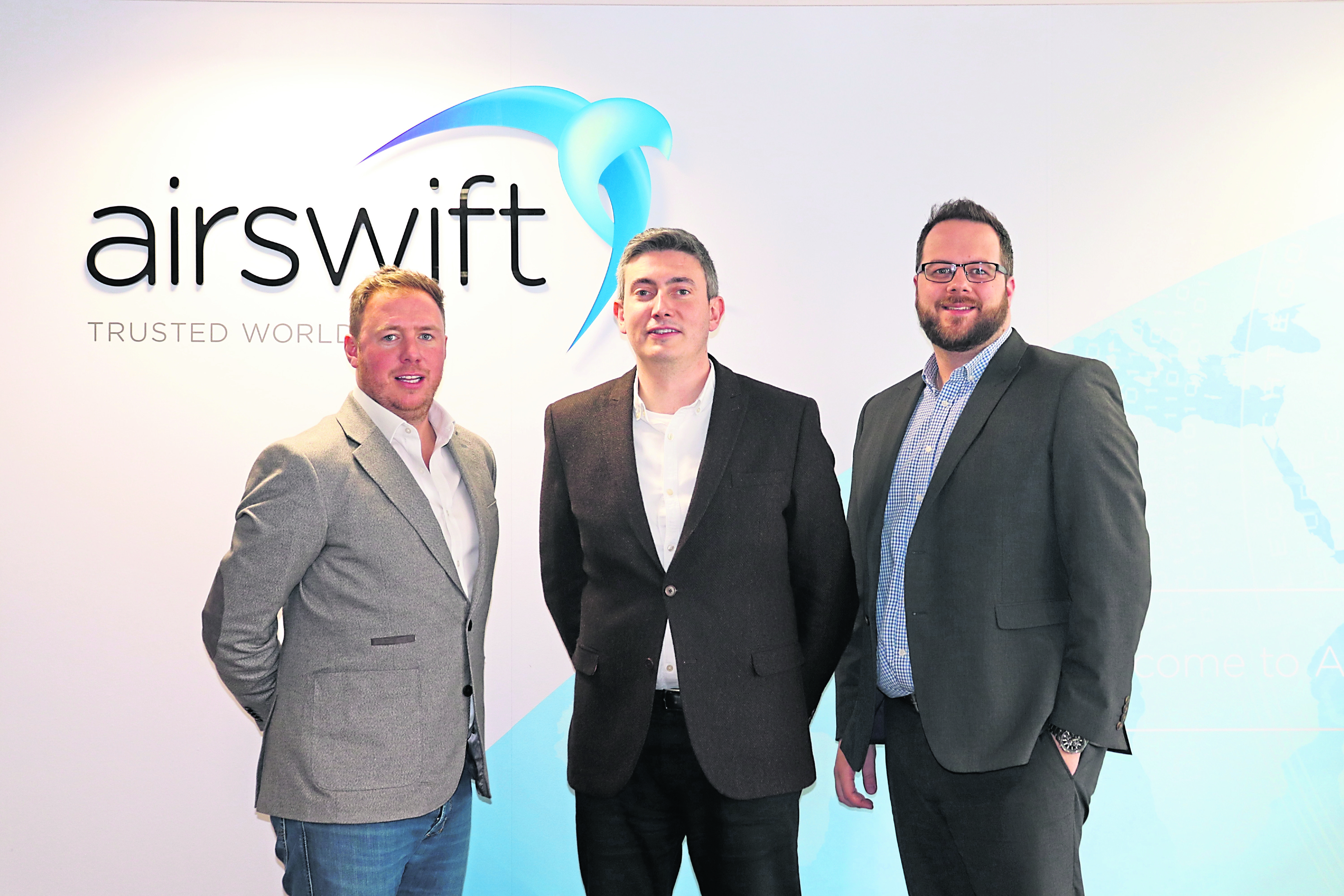Airswift trio Peter Denham, Regional Director, David Gibb, Client Service Manager (Aberdeen), Phil Hoyle, Client Service Manager (Aberdeen)